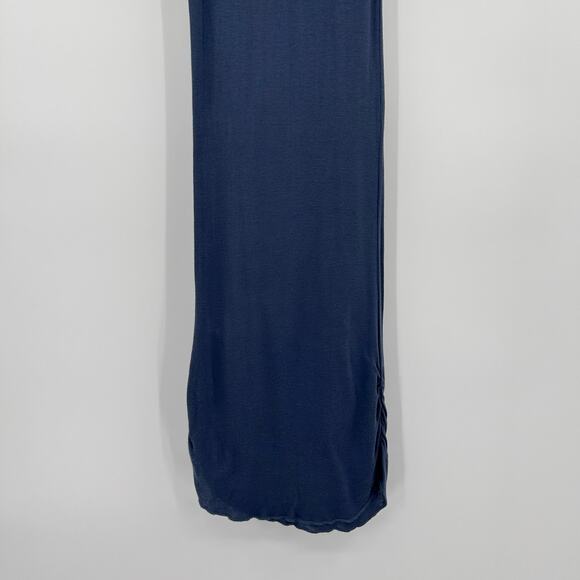 Michael Stars Ruched Tank Dress Nocturnal Blue Supima Cotton Womens OS - Picture 10 of 10